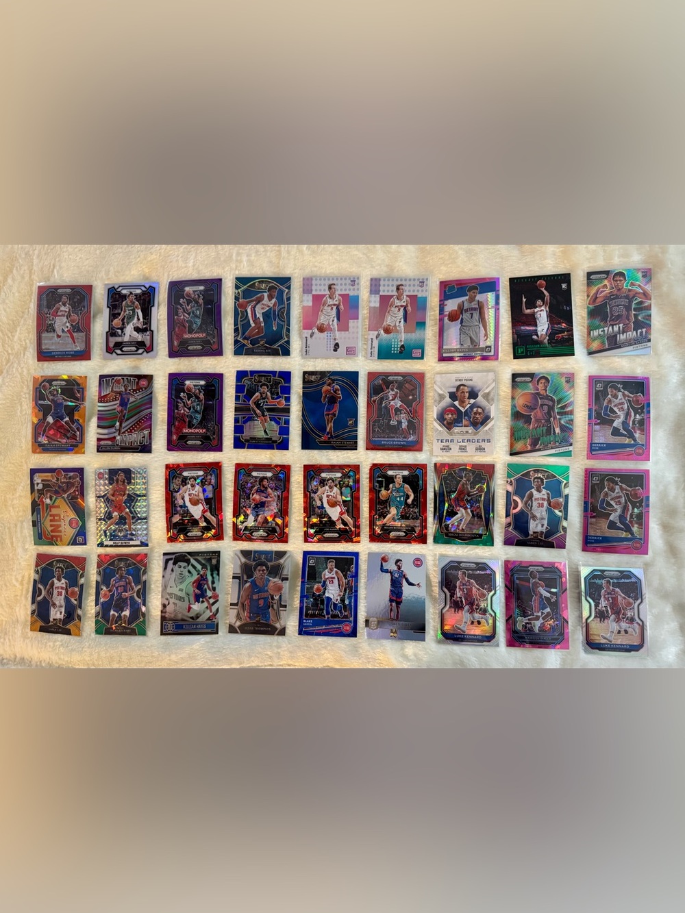 Detroit Pistons NBA Basketball Card Collection